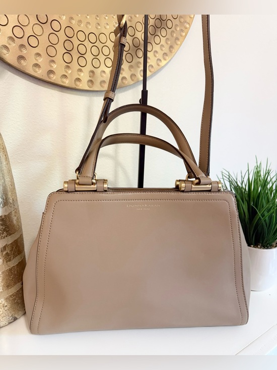 Donna Karan Handbags - Donna Karan Hardware Leather Satchel